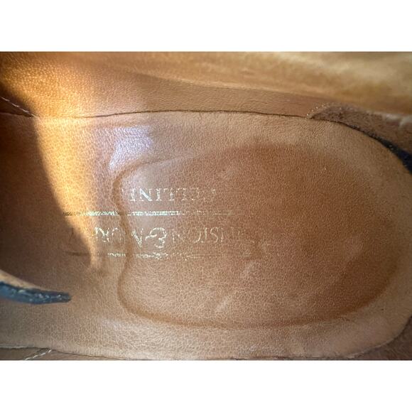 Johnston & Murphy Made in Italy Black Deerskin Leather Dress Shoes Size 8.5. JL main image 11